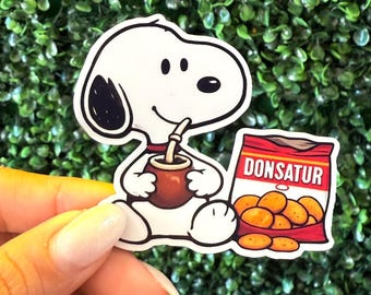 Snoopy Sticker Argentina Uruguay – Mate & Don Satur Bizcochitos Vinyl