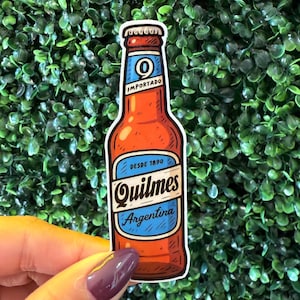 Quilmes Beer Sticker – Argentina, Waterproof Vinyl Decal bild 1