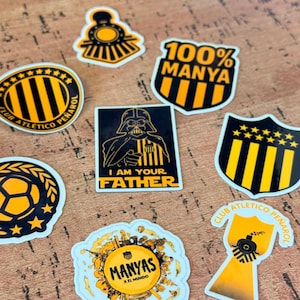 Peñarol Sticker Pack - Holographic Uruguayan Football Stickers - Manya Fan Bundle bild 1