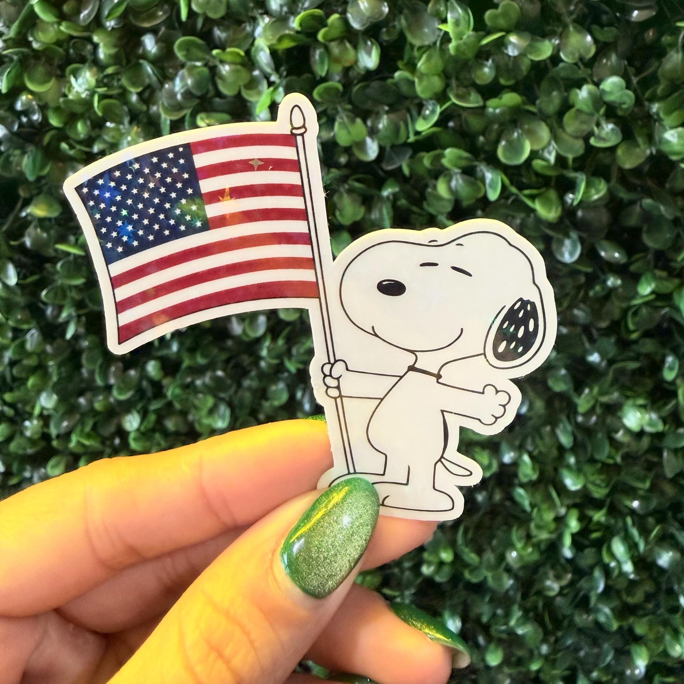 Snoopy Usa Flag - Etsy
