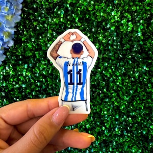 Di Maria Sticker – Argentina Soccer Vinyl Decal – World Cup Champion Gift – AFA Player Fan Art – Laptop Water Bottle