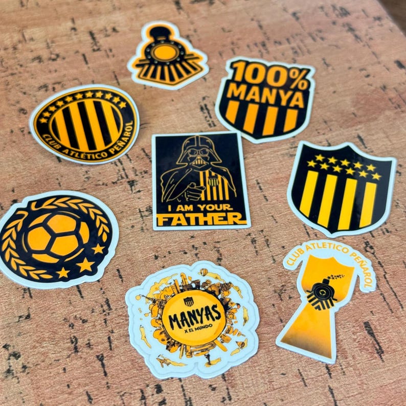 Peñarol Sticker Pack - Holographic Uruguayan Football Stickers - Manya Fan Bundle bild 1