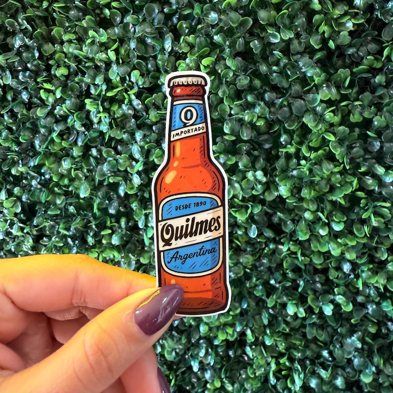 Quilmes Beer Sticker – Argentina, Waterproof Vinyl Decal bild 1