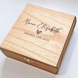 Baby Keepsake, Personalized Baby Gift, Wood Memory Box, Baby Keepsake Box, Memory Gift Box, Baby Shower Gift, Custom Gift, Nursery Decor