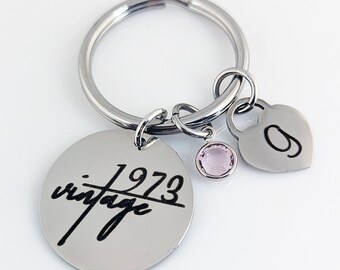 Vintage 1973, regalo per il 50° compleanno per donna, regalo personalizzato per il 50° compleanno, regalo per la migliore amica, regalo per il compleanno della sorella