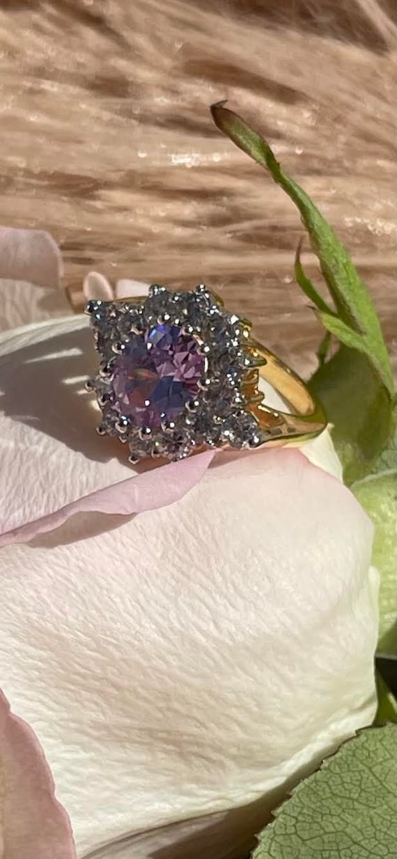 Gorgeous and Fun Purple Costume Cocktail Ring