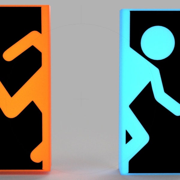 Portal Game Door LED Lightbox for fans, collectors, kids, gaming, holidays, special events, man caves and even for her!