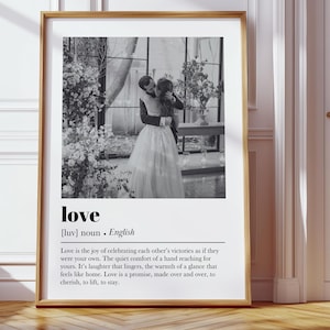 Regalo personalizado de San Valentín para ella. Regalo personalizado. Foto personalizada con significado. Impresión digital. Arte de pared. Regalo de definición única. Obra de arte familiar.