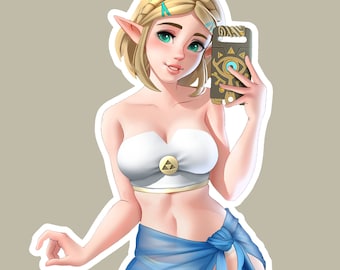 Princess Zelda Swimsuit Sticker [Legend of Zelda TOTK/BOTW Fan Art]