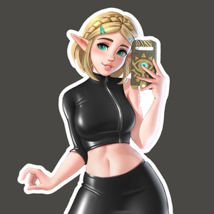 Zelda leren outfitsticker [Legend of Zelda TOTK fanart]