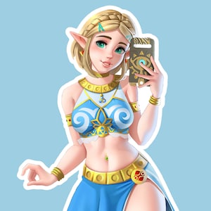 Sticker Princess Zelda Gerudo [Legend of Zelda TOTK/BOTW fanart]