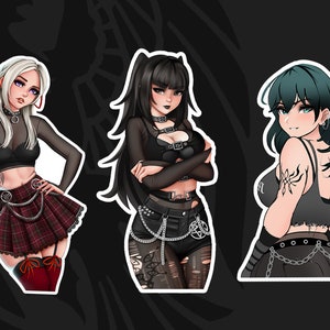 PACOTE DE ADESIVOS - FE Goth Girls [Arte dos fãs de Fire Emblem Awakening Heroes]