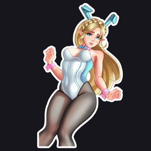 Princess Zelda Bunny Girl Sticker