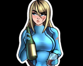 Samus Off Duty Sticker (Metroid)