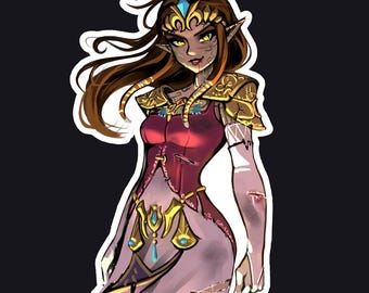 Corrupted Princess Zelda Sticker (Twilight Princess)