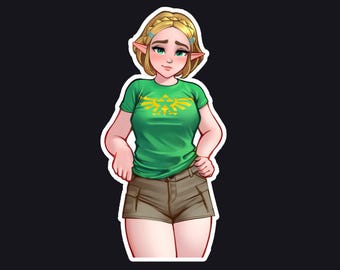 Princess Zelda Casual Sticker