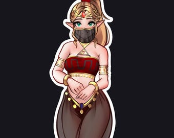 Princess Zelda Veiled Dancer Sticker (Echoes of Wisdom)