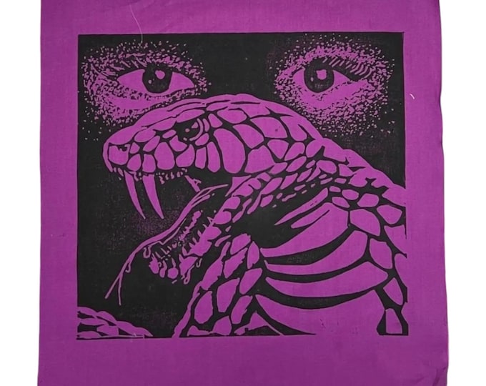 Large Psychic Venom Patch: Hand-Stamped Muslin Cotton, MTG Magic