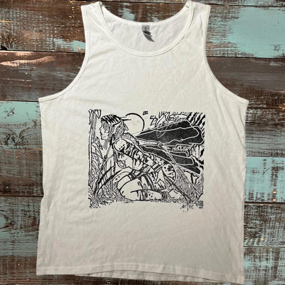 Earthbind  | Block Print Style | MTG | Magic the gathering | Tank Top