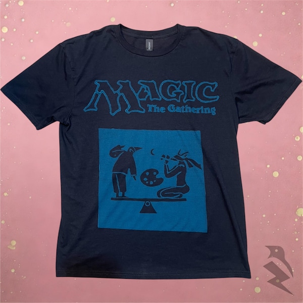 Magic The Gathering Shirt - Handgeschnitzter dunkler Meerschaum Linolschnitt