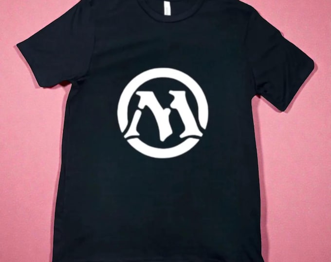 MTG Logo T-Shirt | Block Print Style, Hand-Carved