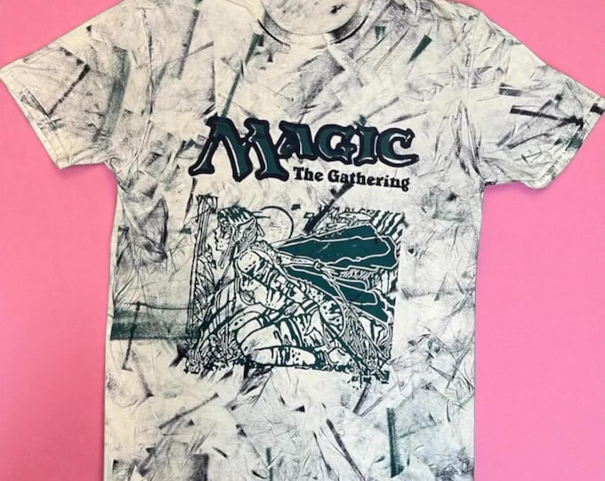 Hand-Printed MTG Shirt: Earthbind Block Print Style