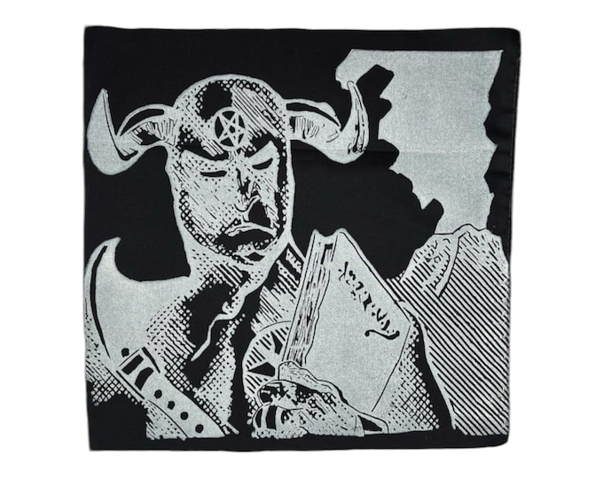 Magic the Gathering Patch, Demonic Tutor Hand-Stamped (12x12 inches)