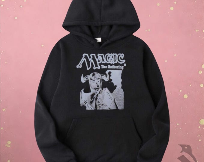 Demonic Tutor Hoodie: Linoprint Art for MTG Fans (Soft, Durable)
