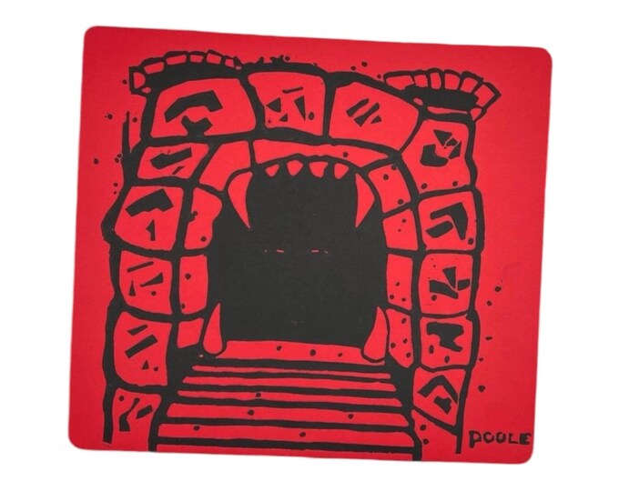 Howling Mine MTG Linoprint - Hand-Printed Collector's Art