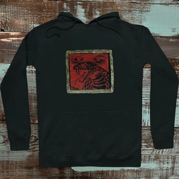 Red | Psychic venom | Block Print Style | MTG | Magic the gathering.