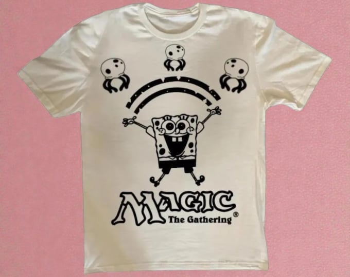 Hand-Carved MTG Shirt | Linoprint Block Style