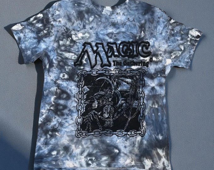 Magic The Gathering Tie Dye Shirt - Hand-Printed Linoprint Design