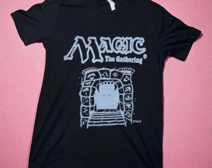 Howling Mine MTG Shirt | Block Print Style, Hand-Carved Linoprint