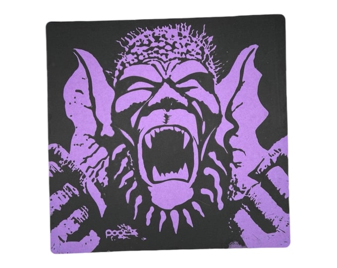 Howl From Beyond Print: Magic the Gathering Linocut (11.5 x 11 in)