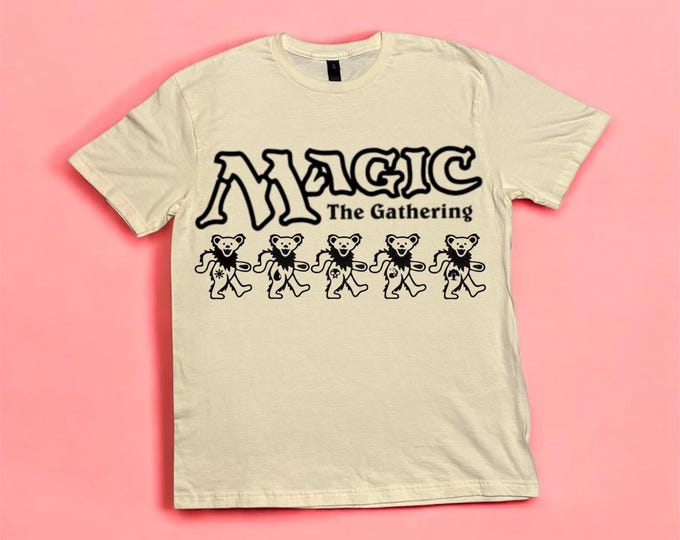 Magic the Gathering Bears T-Shirt | Hand-Printed Linoprint