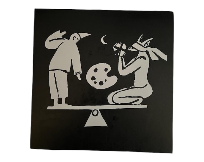 Stasis MTG Print: Hand-Pulled Linoleum Block Print