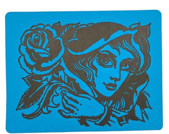 Eternal Witness Linoprint: Hand-Carved Magic the Gathering Art