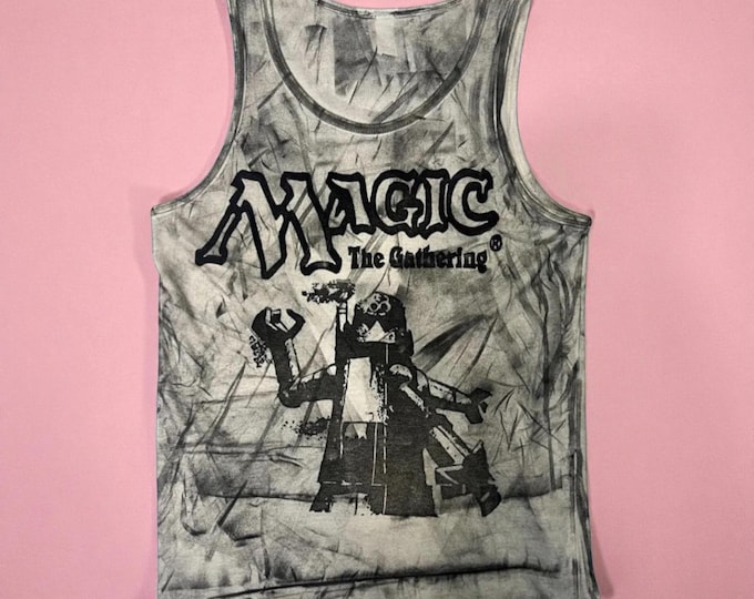 Hand-Printed Magic The Gathering Tank Top | Triskelion Block Print