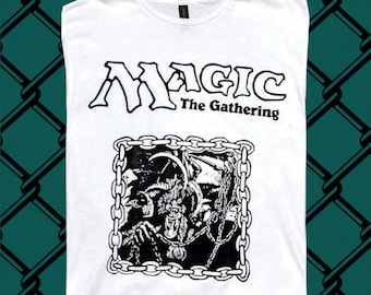 Chains of Mephistopheles Shirt: Mtg Art Tee (unisex, Vintage White