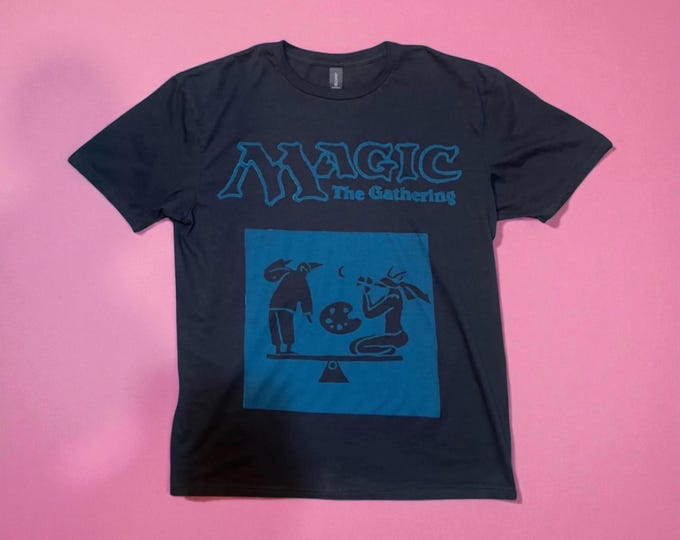 Dark seafoam Stasis | Block Print Style | MTG | Magic the gathering/T-shirt / Toys and collectibles / toys and games / Accessories