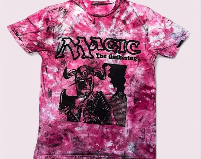 Demonic Tutor Tee - Unique Tie Dye, Hand-Printed Magic Design