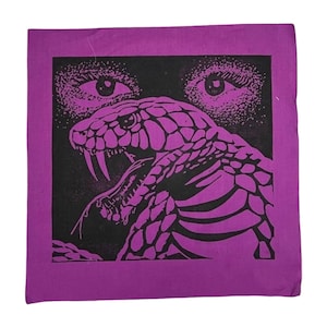 Parche MTG Psychic Venom, algodón estampado a mano (30,5 x 30,5 cm)