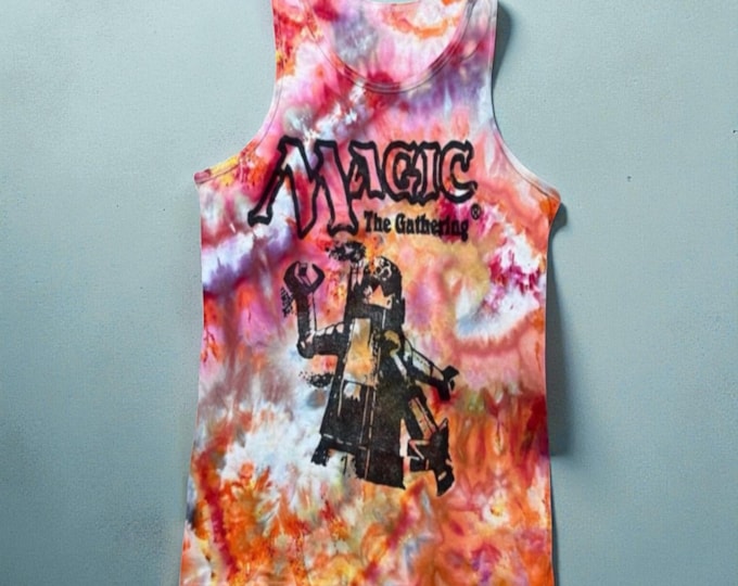 Triskelion Magic Tank Top | Hand-Printed Tie Dye