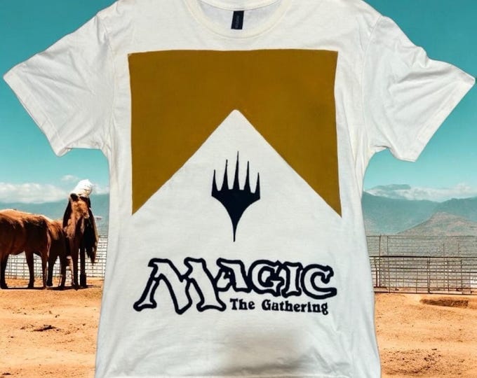Magic the Gathering Tee: Wearable Art Linocut Print (Vintage Black)