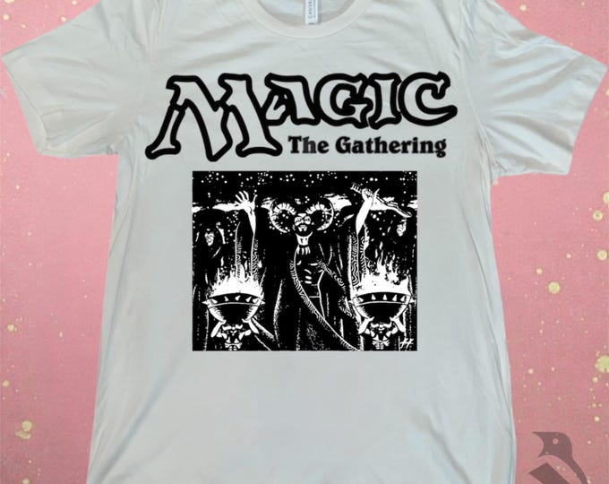 Dark Ritual MTG Shirt | Block Print Style, Bella+Canvas