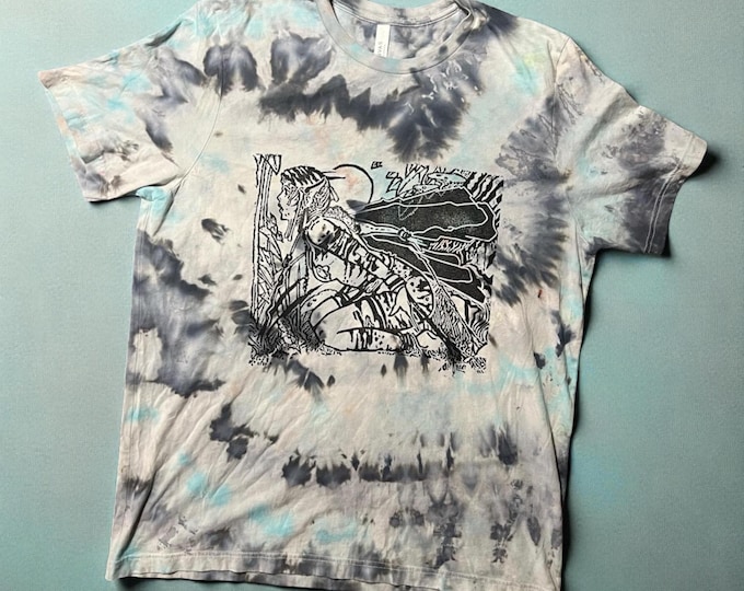 Earthbind MTG T-Shirt | Hand-Printed Linoprint Tie Dye