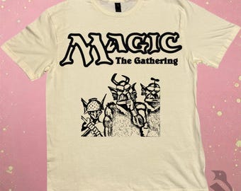 Camiseta de los Conscriptos Orcos: Fan Art de MTG (Negro Vintage, Impresión Linograbado)