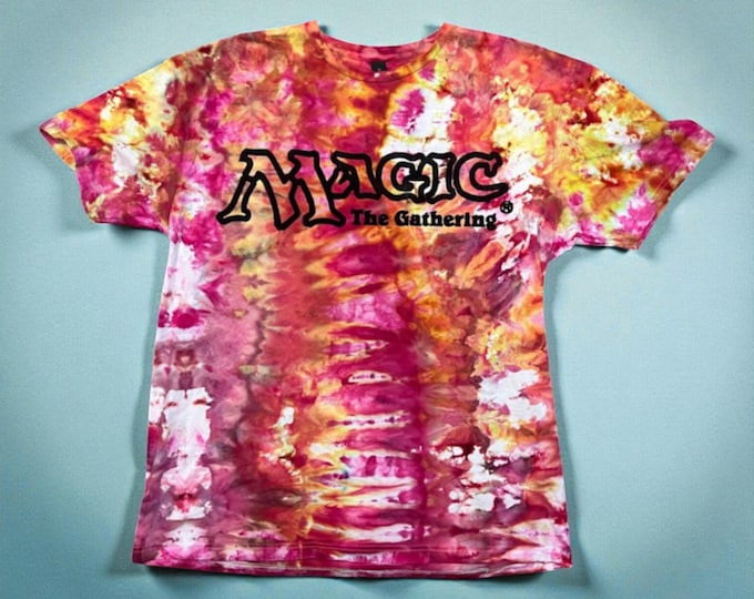 Magic The Gathering Tie-Dye Shirt | Block Print MTG Logo