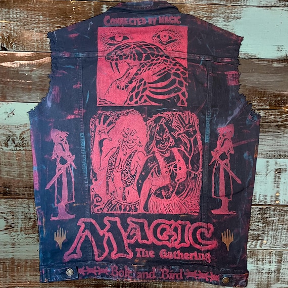 Custom Mtg Vest | Block Print Style | MTG | Magic The Gathering