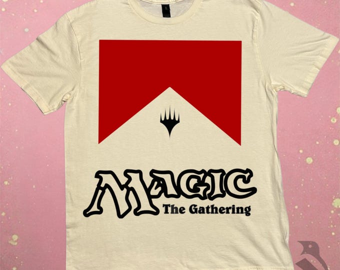 MTG Shirt: Hand-Carved Block Print - Vintage White Bella Canvas